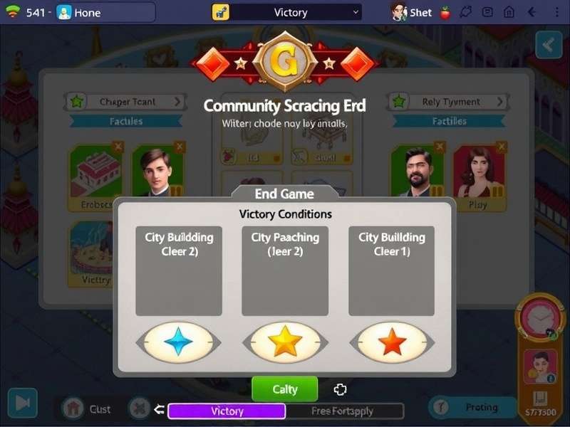 Prosperous Creator Hero gameplay screenshot showing city building mechanics